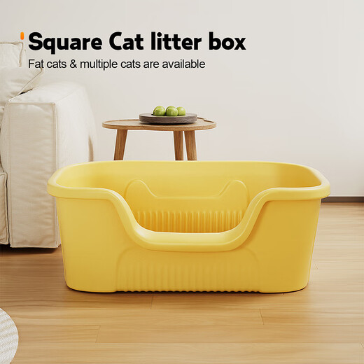Crazy owner extra large semi-enclosed cat litter box anti-splash cat toilet extra large anti-odor cat litter box huge kitten litter box