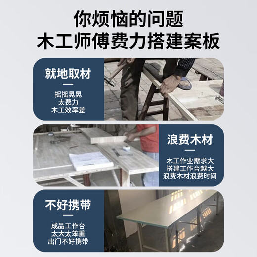 Banco de trabajo de pata de araña sólida fundida, soporte de pata de araña, carpintería, banco de trabajo de albañil plegable, marco de soporte, herramienta telescópica