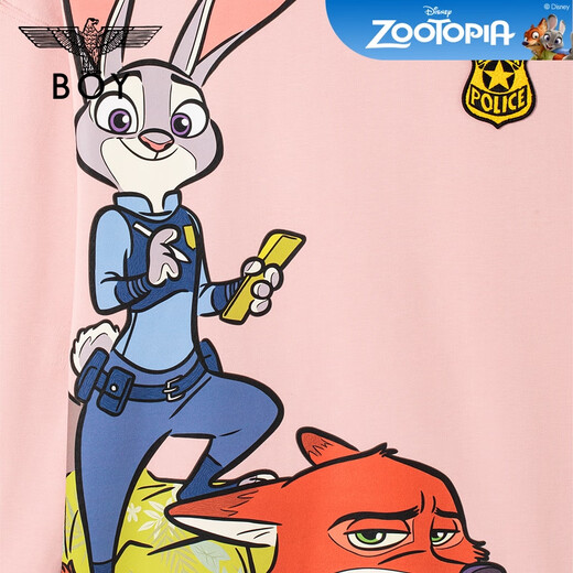 BOY LONDON Disney Zootopia Cooperation Judy Nick Couple Sweatshirt Spring N03091 Pink S