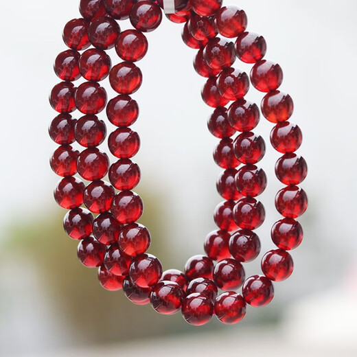 DL 1998 Pangdonglai Quality Garnet Bracelet Tianlan Orange Red Wine Red Purple Teeth Black Rose Red Crystal Bracelet Women's Singles Loop CH6187