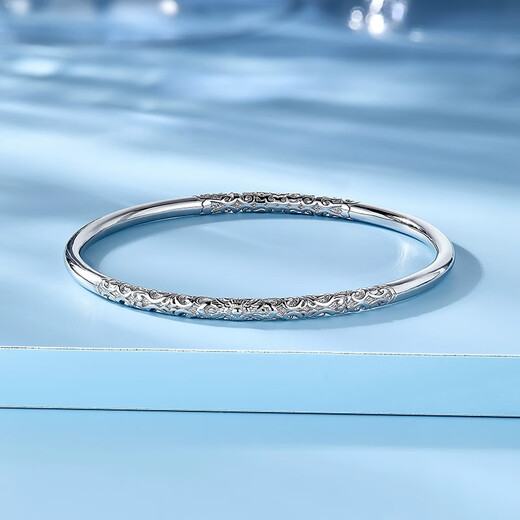 Meluxe Pt950 platinum bracelet platinum bracelet for women birthday gift for girlfriend about 26.94g-58mm