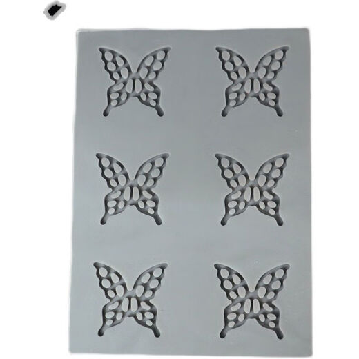 Yusenyi Lace Hollow Small Butterfly Mold 8 consecutive creative molecular gastronomy dinner plate decorative silicone molds 5 large butterfly molds