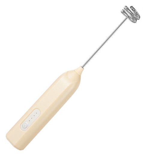 Electric milk frother milk froth egg beater handheld household whipping mini coffee milk stirrer milk white