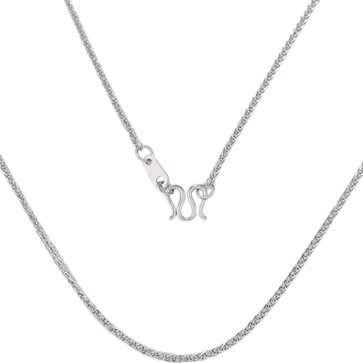 Laomiao Pt950 platinum necklace plain chain O-shaped plain Chopard chain platinum 2025 new style gift for girlfriend and wife birthday gift platinum O-shaped chain about 6.32g