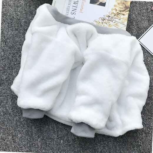 YEEHOO英氏宝宝棉服冬季外套婴儿棉袄上衣新生儿加厚加绒冬装保暖法兰 黄乖兔(双层绒裤) 90 cm(XL码)