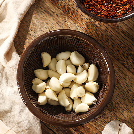 Baichao old-fashioned hammer household garlic pounder, pepper preserved egg, tea bowl, baby grinder, rice paste ceramic masher, 12cm hammer with stick (short model)