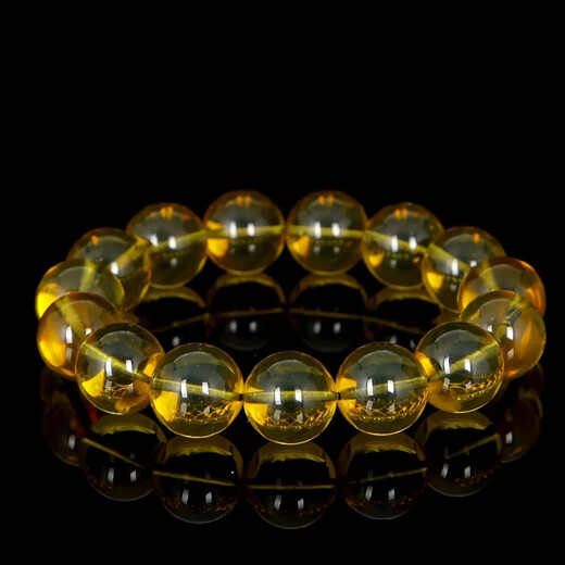 Famous Amber Bracelet Men's and Women's Burmese Gold and Blue Bracelet Natural Unoptimized Burmese Amber Accessories Birthday Gift for Boyfriend