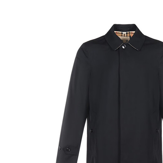 Burberry (BURBERRY) New Year's gift Burbrry Pimlico version Hrtag coat windbreaker jacket men's black black men and women same style one size 48