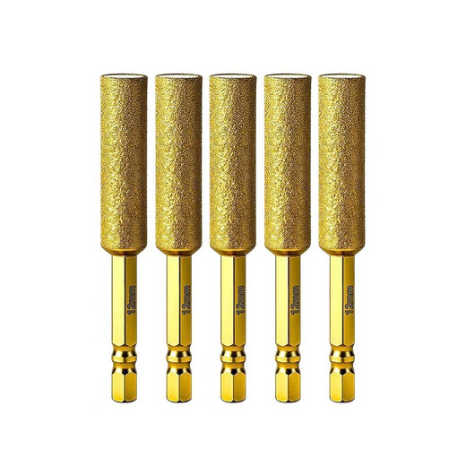 JAENS hexagonal handle ceramic tile dry drilling bit drilling and polishing one-piece glass marble material hole opener hand electric drill polishing head 8mm emery polishing and drilling one-piece drill bit