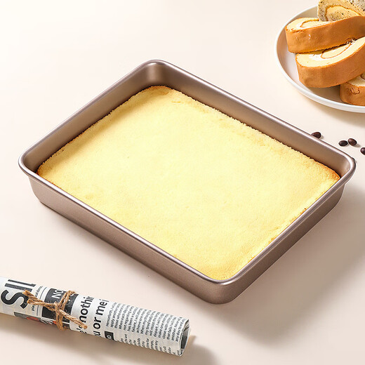Badger baking pan golden non-stick rectangular deep baking pan bread cake mold 11-inch oven baking mold