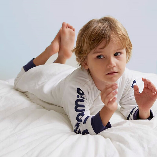 DOMIAMIA Baby Segmented Sleeping Bag Autumn and Winter Constant Temperature Sleeping Bag Baby Warm Anti-Kick Quilt Deep Sea Blue - Autumn and Winter Thin Quilt L Size (Recommended Height 95-105cm)