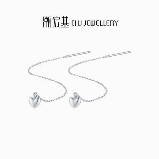 Trendy Acer Platinum Love PT950 platinum ear wire women's earrings as a birthday gift for girlfriend, priced at about 0.5g per pair