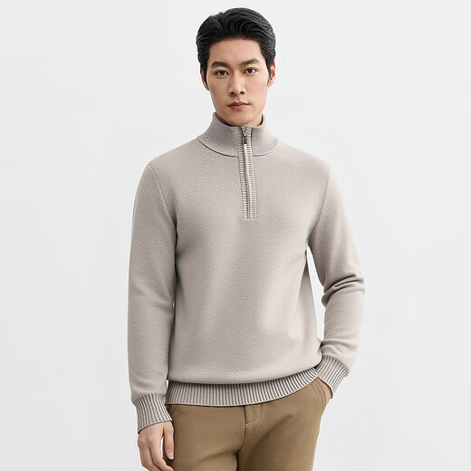 Hengyuanxiang 91.3% wool wool sweater for men in autumn and winter new style including cashmere thickened daily knitted sweater base layer sweater pen lime 2XL /185/100A