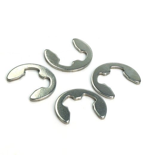 Lu Huichang 304 stainless steel shaft retaining ring C-type black elastic snap ring boxed external circlip spring shaft snap hole E-type card set plastic box set fifteen grids (black external card)