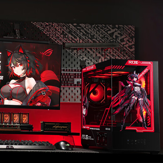 ASUS ROG i5 14600KF series/RTX4060Ti graphics card/RTX5070/RTX5060TI game console DIY complete computer assembly 14600KF+RTX5060TI+D4丨Configuration three single host