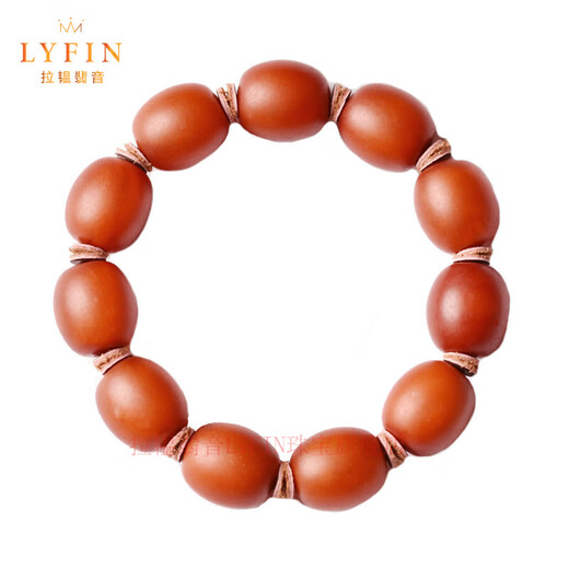 Layun Feiyin collectible old beeswax date bead bracelet for men, amber optimized old bead material, reflow pattern barrel bead hand, fine old wax, about 16mm