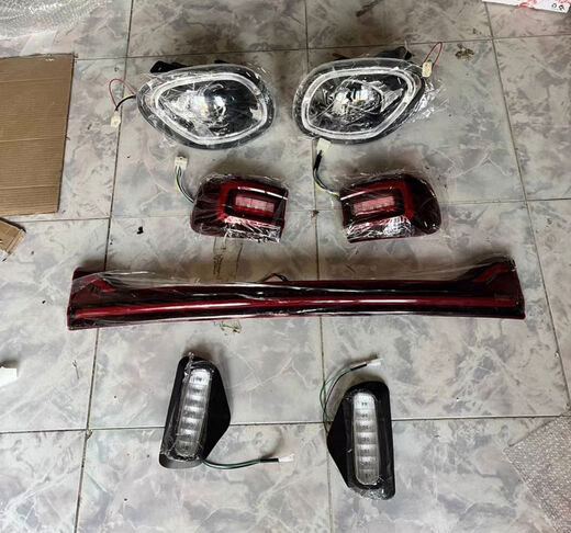 Yusen Yientu T9 electric four-wheel vehicle headlight taillight center grid glass machine cover bright strip front bumper S7 full vehicle accessories assembly rear bumper light