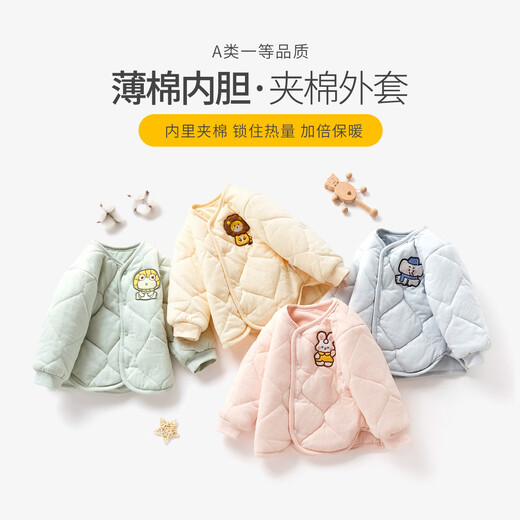 JOYNCLEON baby quilted jacket, children's warm winter top, infant warm cotton coat, lining cotton jacket Jwc206606