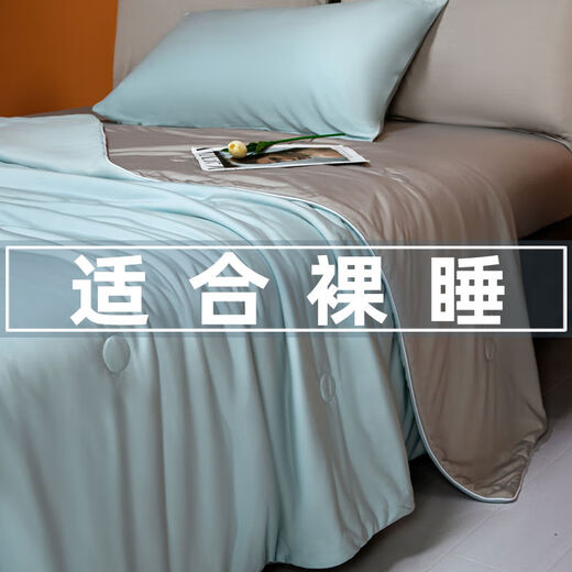 Love the Class A Cooling Air Conditioned Quilt Ice Silk Summer Cooling Quilt Machine Washable Quilt Core Double Thin Quilt Summer Blue and Gray Gray Class A Baby Grade Machine Washable Summer Cooling Quilt 150x200cm Single Quilt-Cooling Black Technology
