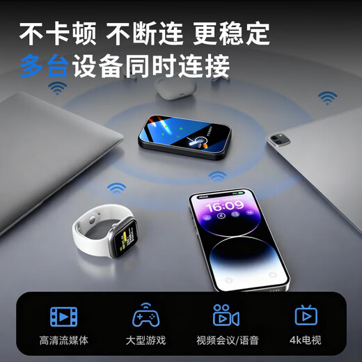 酷米行移动随身5G无线网络千兆免预存3C认证充电宝wifi6便携式车载宽带2025新款wifi无限流量全国通用 全网通【5G标准版】双频多核-下单送3000G