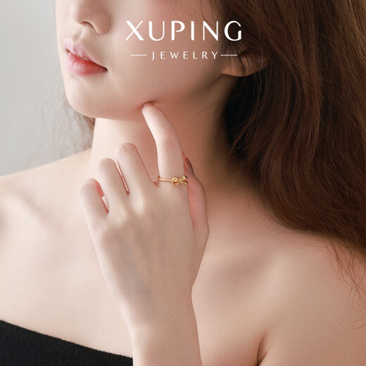 XUPING Xuping jewelry alloy fashionable sweet bow ring women's gift jewelry X001133116 #7k