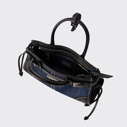 PRADA/Prada Gift Women's Prada Bonnie Mini Denim Denim Handbag Blue/Black