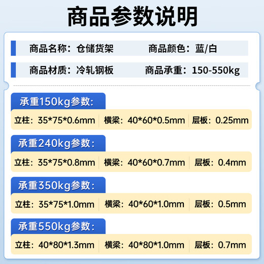 Rongjiang medium-sized shelves storage racks multi-layer storage shelves warehouse warehouse super load-bearing shelves storage storage iron shelves