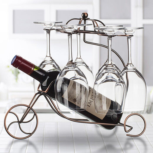 Jingxianju red wine display rack red wine glass rack cup rack goblet upside down rack decoration wine glass rack cup storage bronze carriage style wine glass rack