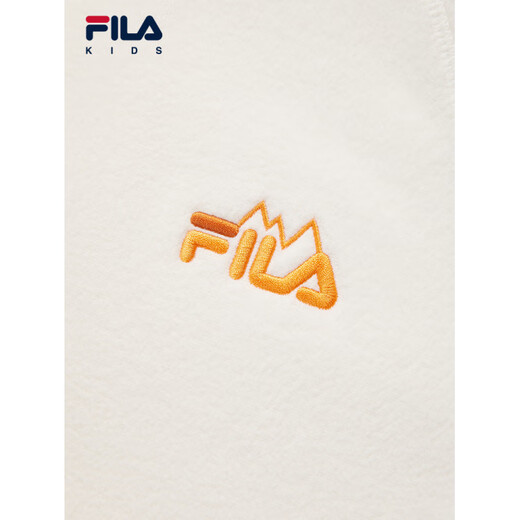 FILA boys' fleece sweatshirt winter warm pullover pear white-IV 140 cm
