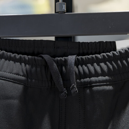 Li Ning children's fleece sweatpants 2025 winter new style boys' leg warm loose sweatpants YYKV093 black YYKV093-1 one size fits all 140