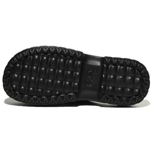 FILA non-slip and wear-resistant sports slippers, same style for men and women, black Korean version, default 19 220