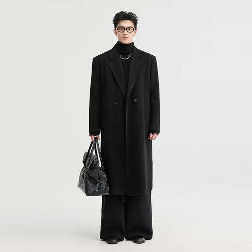 Piaget Zall 2025 pure wool woolen coat for men in early winter, thickened and warm, knee-length, fashionable and high-end coat