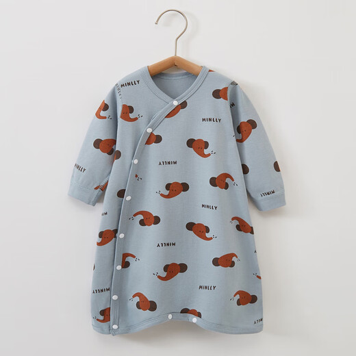 YEEHOO official store autumn and winter new purchase products baby sleeping bag, spring and autumn, pure cotton pajamas, baby pajamas, elephant 66 cm