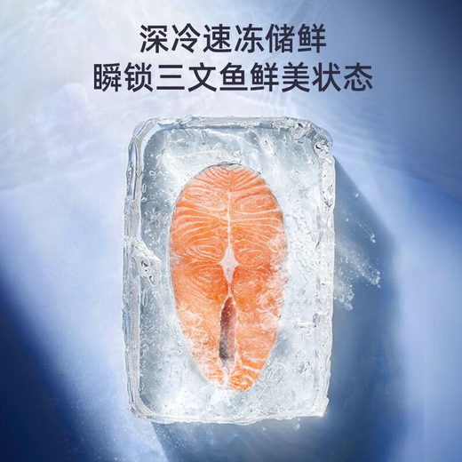 MeiLing mirror small apricot 502/410 liter air-cooled frost-free active sterilization first-level energy-saving French refrigerator 532 gray cross door BCD-532WP9CXZ