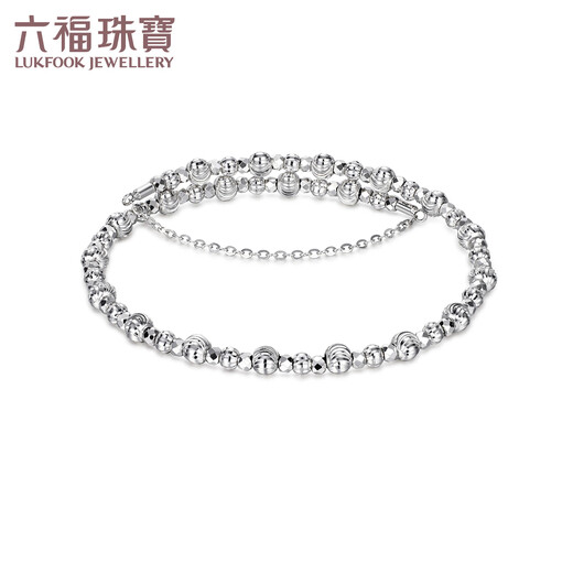 Lukfook Jewelry Platinum Bracelet Stars in the Sky Platinum 950 Disco Beads Stretch Bracelet Price HEP0004DS Approximately 8.76 grams