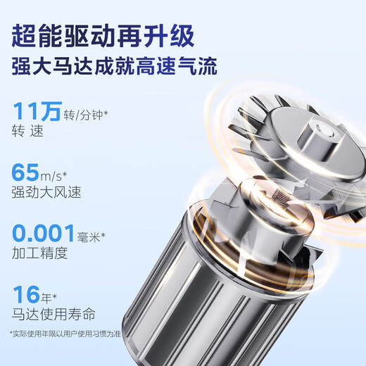 Midea high-speed hair dryer, plasma hair care hair dryer, negative ion hair dryer for children, FG505 smart digital display screen, national subsidy, birthday gift recommendation