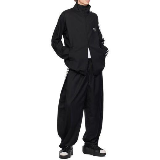 Y-3 Men's Casual Pants Breathable and Comfortable Elastic Straight Casual Daily Sports Pants Simple Black One Size | XXL