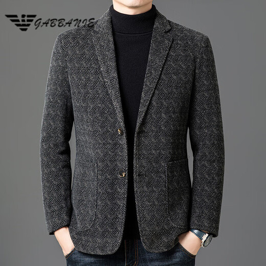 AX Armani Winter Down Suit Men's Trendy Warm Top Removable Down Liner Casual Men's Suit Gray M