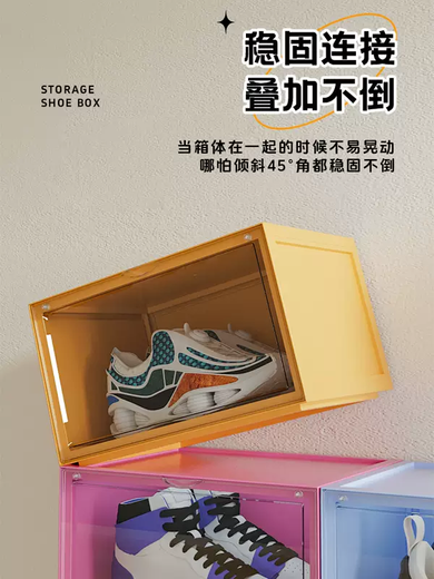 Yusenyi installation-free shoe cabinet storage box folding transparent shoe box ant household multi-layer dust-proof shoe rack shoe storage artifact matte white 1 layer) dormitory household simple installation can be stacked 280x360x210mm 280 pieces 280x360x210mm