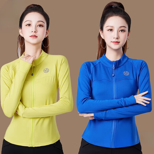 He Jiagong square dance clothing women's spring and autumn square dance aerobics long-sleeved tops women's quick-drying sports running aerobics performance black plus velvet M