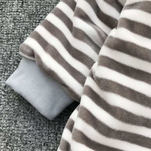 YEEHOO英氏宝宝棉服冬季外套婴儿棉袄上衣新生儿加厚加绒冬装保暖法兰 黄乖兔(双层绒裤) 90 cm(XL码)