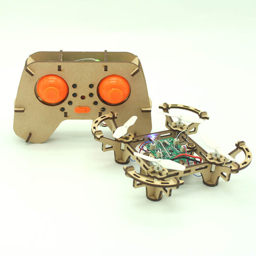 UAV bricolage assemblage en bois bricolage quadrirotor modèle école science et éducation expérience télécommande modèle d'avion formation avion batterie standard