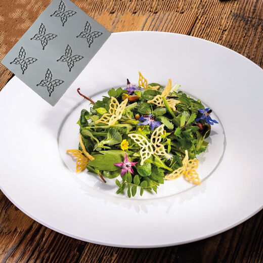 Yusenyi Lace Hollow Small Butterfly Mold 8 consecutive creative molecular gastronomy dinner plate decorative silicone molds 5 large butterfly molds