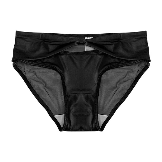 Universal Ice Silk Sexy Underwear for Women 2025 New Girl Hollow Design Solid Color Low Waist Briefs Pink 12% off for 5 pieces or more M