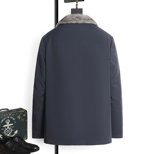 CHEVALPES国际一线品牌进口天鹅绒整貂派克服男水貂内胆尼克服翻领奶其咖可 奶其咖 4XL 190