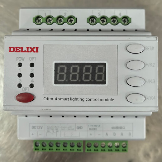 Delixi intelligent lighting control module CDTM-8Y CDTM-4 12 LCD AC220V panel 8604 CDTM-12Y_DC12V_16A_LCD screen
