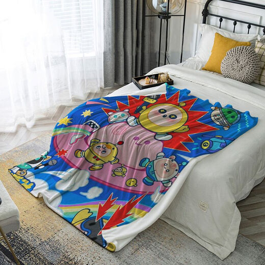 Eggman Party Cartoon Anime Flannel Blanket Dormitory Sheet Bed Blanket Children Baby Nap Blanket DZPD-1 70cm*100cm X Leg Cover Blanket