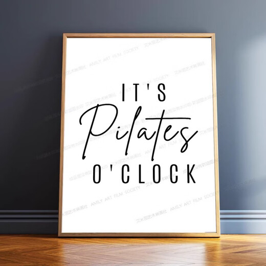 Ruixi Yoga Studio Decorative Painting Pilates Studio Background Wall Hanging Painting Modern Simple Chanrou Postpartum Recovery A 30*40CM_Art Textured Surface 2.5cm Aluminum A