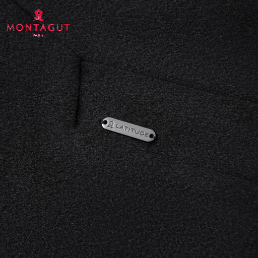 Montagut Wool Silk & Goose Down Warm Winter Men's Woolen Coat Thickened Warm Goose Down Jacket Dark Gray M /48