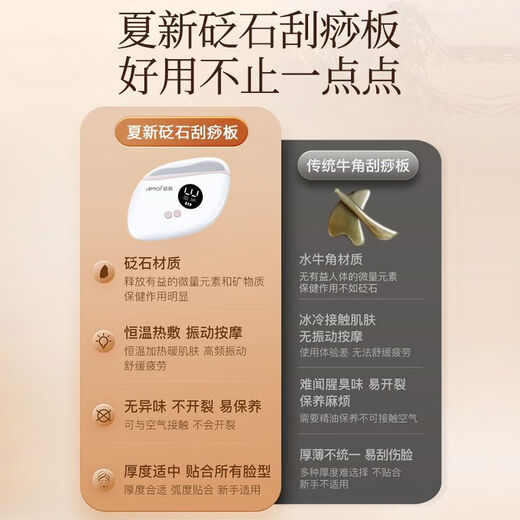 Amoi Bianstone Electric Scraping Board Smart Facial Lifting and Pulling Beauty Instrument Home Scraper Shaving Artifact Falling Cherry Powder Package Version 5 Bottles of Essential Oils Free